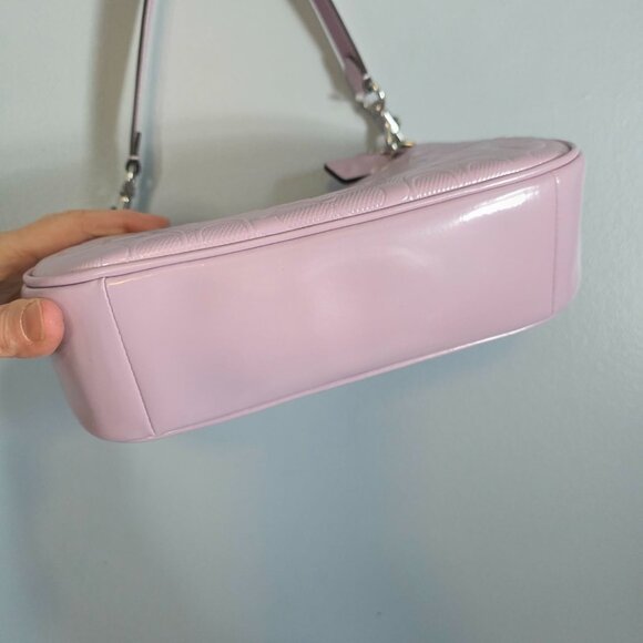 NWT Coach Teri Shoulder Bag in signature patent leather LIGHT VIOLET - Picture 8 of 10